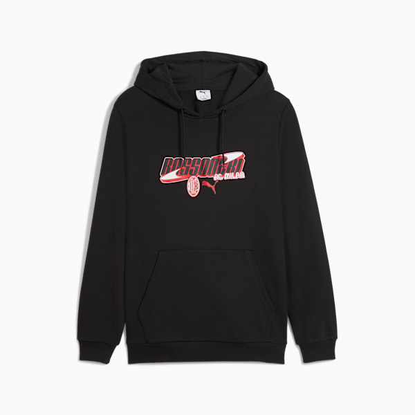メンズ ACミラン FTBLCULTURE フーディ, PUMA Black-For All Time Red, extralarge-JPN