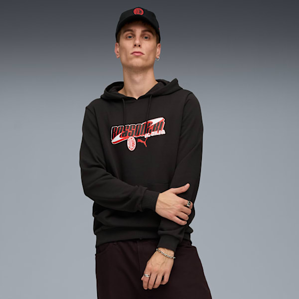 メンズ ACミラン FTBLCULTURE フーディ, PUMA Black-For All Time Red, extralarge-JPN