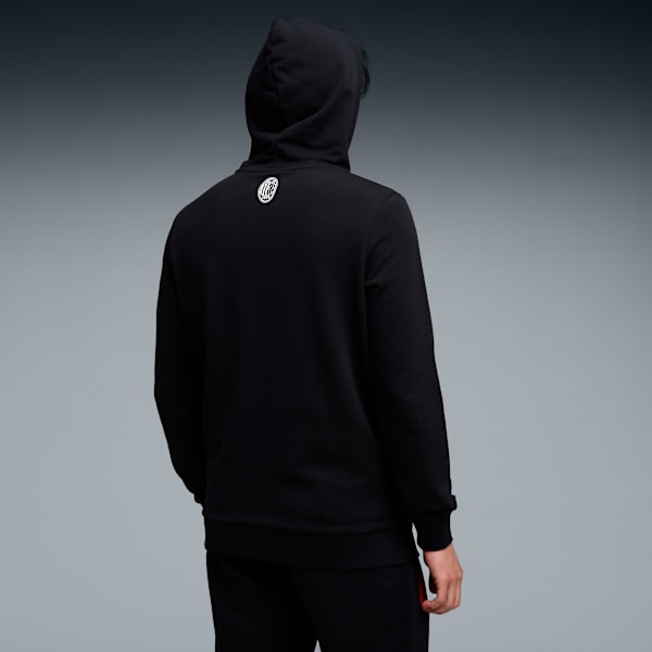 ACM Football Culture Regular Fit Hoodie, PUMA Black-For All Time Red, extralarge-IND