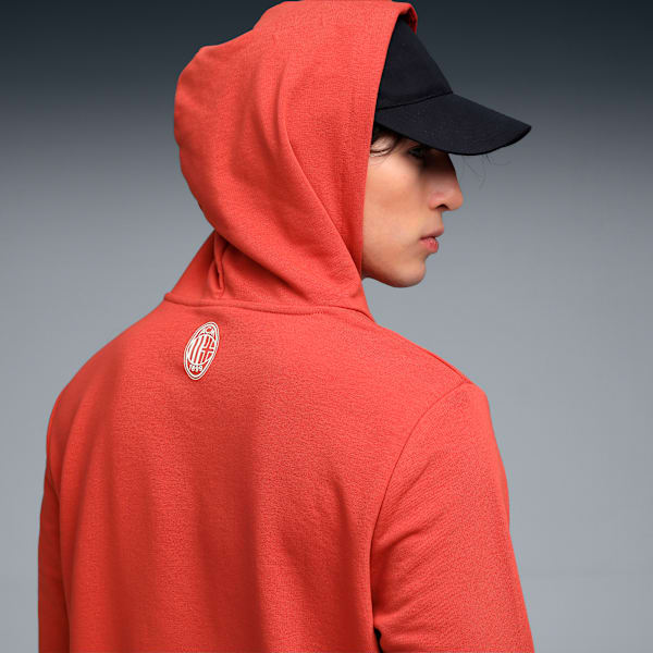 ACM Football Culture Men's Regular Fit Hoodie, Red Fire-Alpine Snow, extralarge-IND