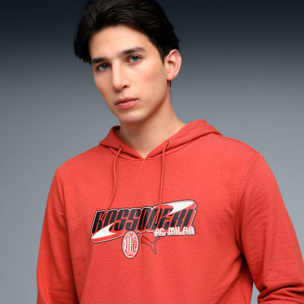 ACM Football Culture Men's Regular Fit Hoodie, Red Fire-Alpine Snow, extralarge-IND
