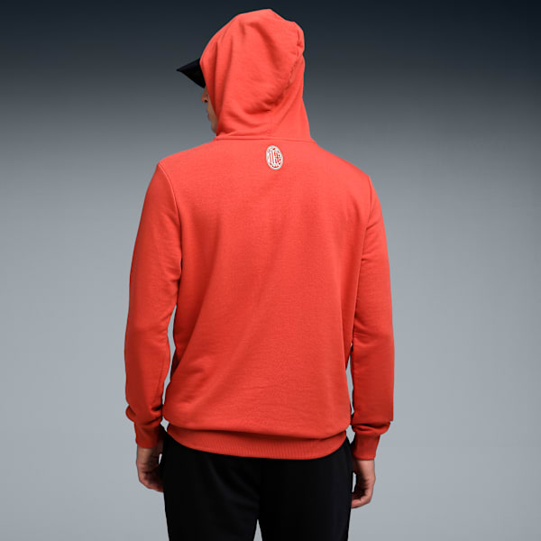 ACM Football Culture Men's Regular Fit Hoodie, Red Fire-Alpine Snow, extralarge-IND