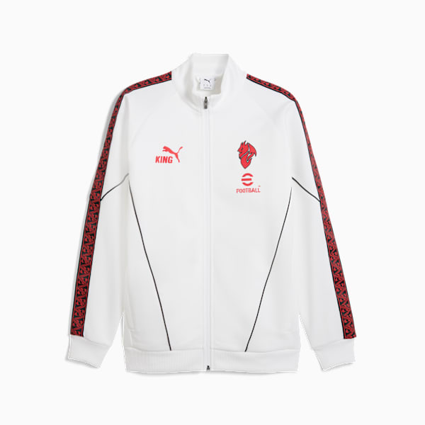 AC Milan KING Anthem Jacket Men, PUMA White-For All Time Red, extralarge