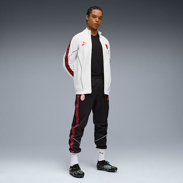 AC Milan KING Anthem Jacket Men, PUMA White-For All Time Red, extralarge