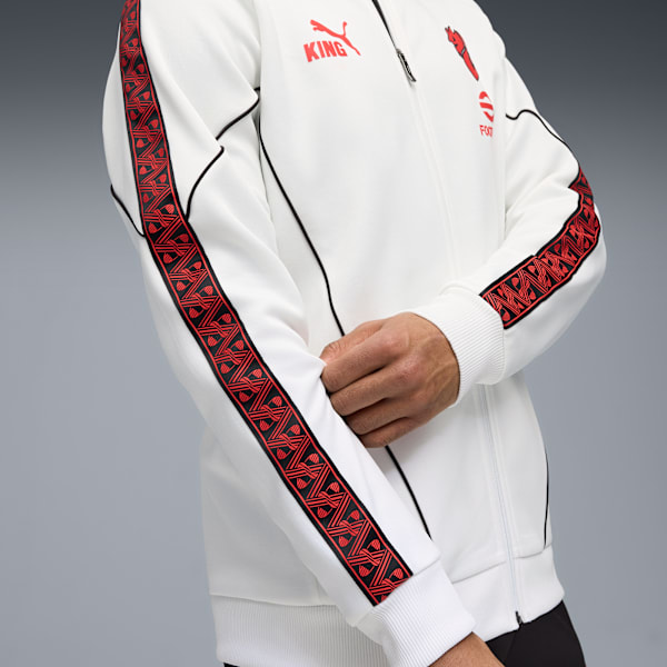 AC Milan KING Anthem Jacket Men, PUMA White-For All Time Red, extralarge