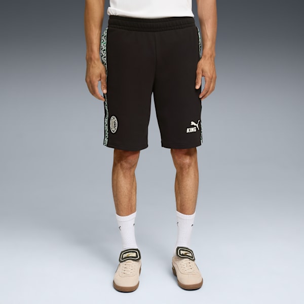 25/26 AC MILAN THIRD KIT KING Men's Sweat Shorts, PUMA Black-Alpine Snow, extralarge-IND
