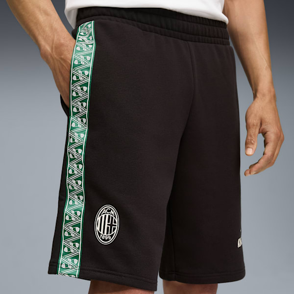 25/26 AC MILAN THIRD KIT KING Men's Sweat Shorts, PUMA Black-Alpine Snow, extralarge-IND