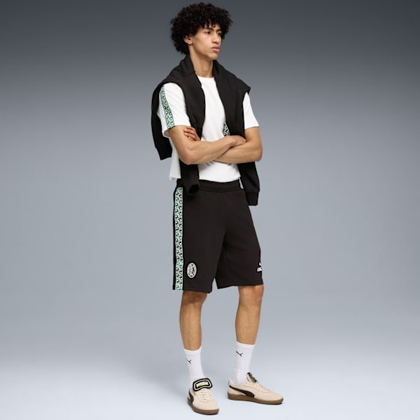 25/26 AC MILAN THIRD KIT KING Men's Sweat Shorts, PUMA Black-Alpine Snow, extralarge-IND