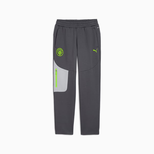 メンズ マンチェスターシティ FC プーマテック スウェットパンツ 裏起毛, Galactic Gray-Pro Green, extralarge-JPN