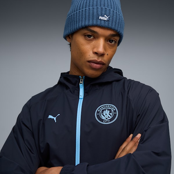 Manchester City PUMATECH Woven Jacket Men, Deep Navy-Team Light Blue, extralarge-GBR