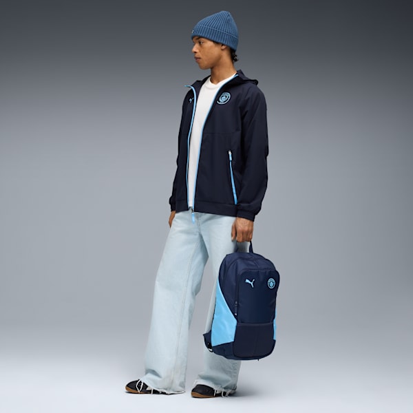 Manchester City PUMATECH Woven Jacket Men, Deep Navy-Team Light Blue, extralarge-GBR