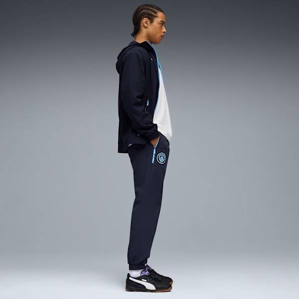 Manchester City PUMATECH Woven Pants Men, Deep Navy-Team Light Blue, extralarge-GBR