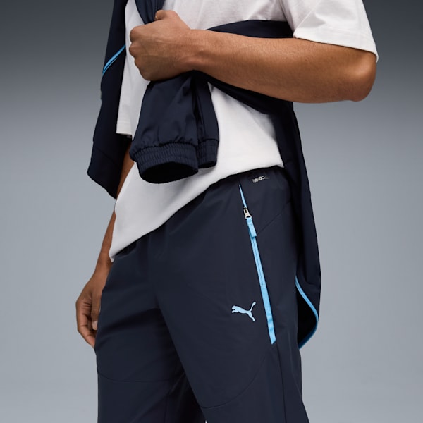Manchester City PUMATECH Woven Pants Men, Deep Navy-Team Light Blue, extralarge-GBR