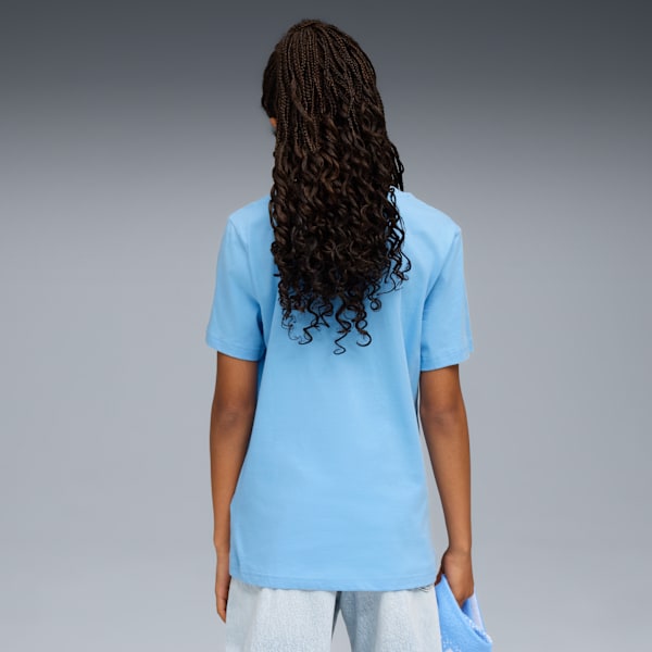 Manchester City FtblCulture Tee Youth, Team Light Blue-PUMA White, extralarge-GBR
