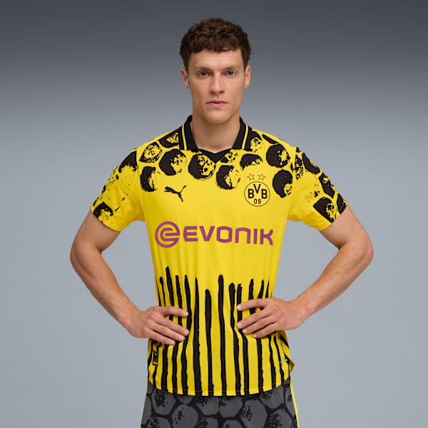 KIDSUPER x BORUSSIA DORTMUND Authentic Jersey Men, Faster Yellow-PUMA Black, extralarge