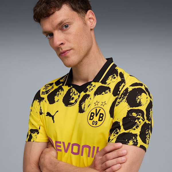 KIDSUPER x BORUSSIA DORTMUND Authentic Jersey Men, Faster Yellow-PUMA Black, extralarge