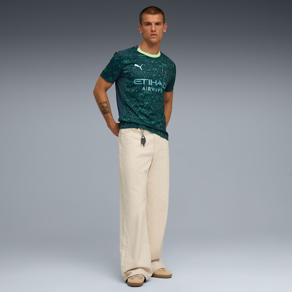Manchester City Men's 4th Jersey Replica, Green Terrain, extralarge-IND