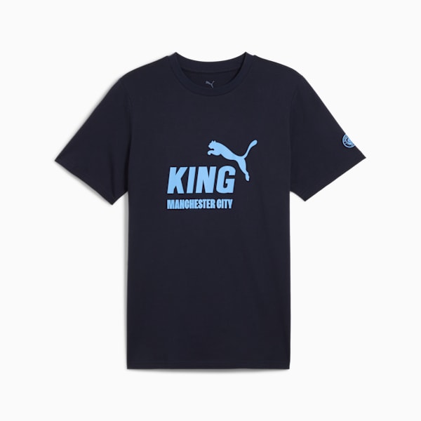 Manchester City KING Logo Tee Men, Deep Navy-Team Light Blue, extralarge-GBR