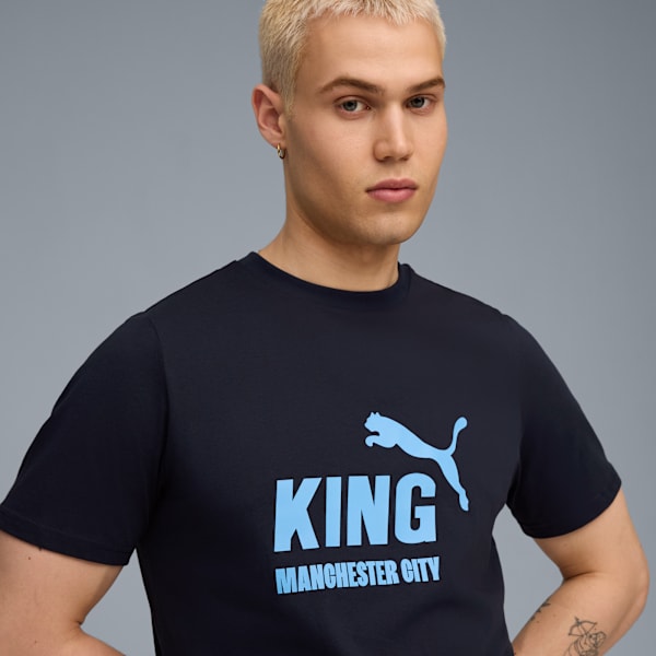 Manchester City KING Logo Tee Men, Deep Navy-Team Light Blue, extralarge-GBR
