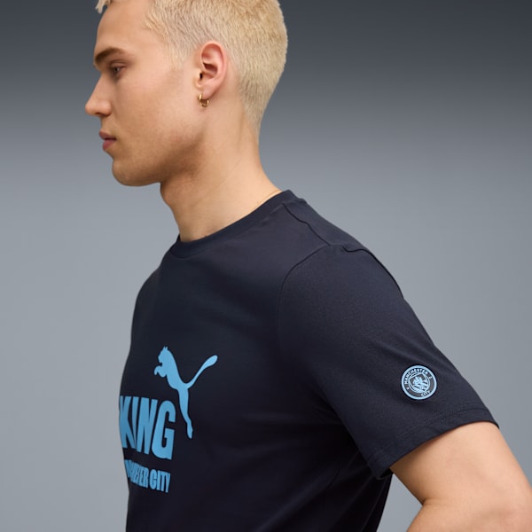 Manchester City KING Logo Tee Men, Deep Navy-Team Light Blue, extralarge-GBR