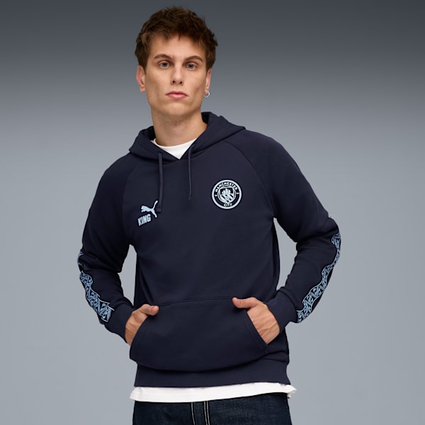 Manchester City KING Hoodie Men, Deep Navy-Team Light Blue, extralarge