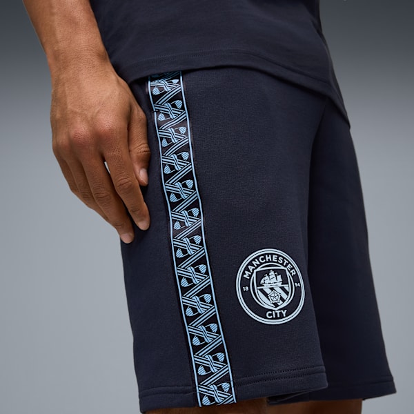 Manchester City KING Sweat Shorts Men, Deep Navy-Team Light Blue, extralarge