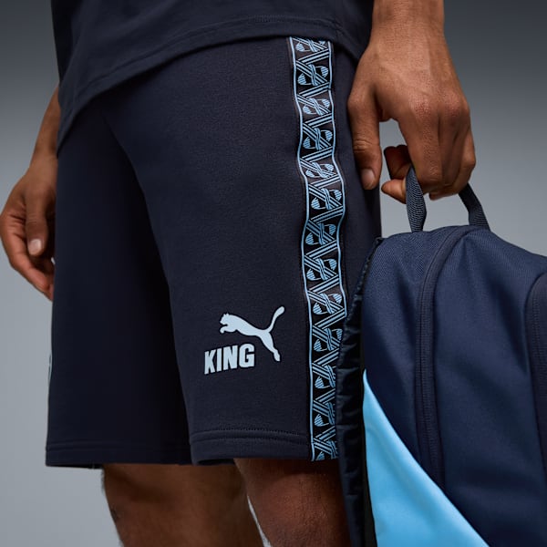 Manchester City KING Sweat Shorts Men, Deep Navy-Team Light Blue, extralarge
