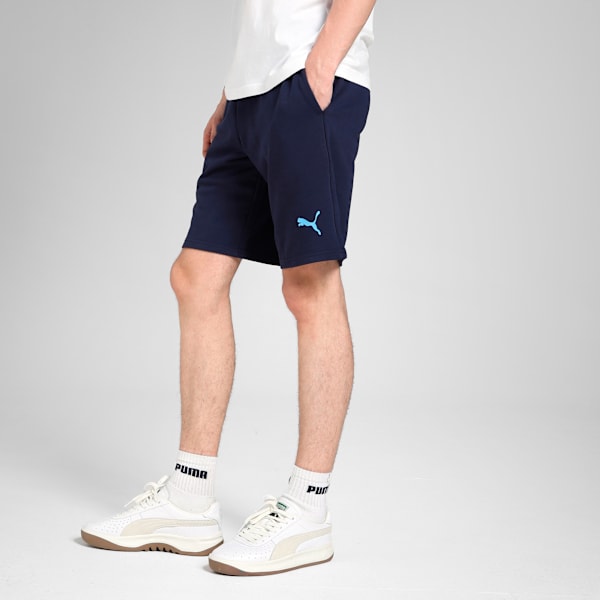 Manchester City 25/26 Men's Football Essential Shorts, PUMA Navy-Team Light Blue, extralarge-IND