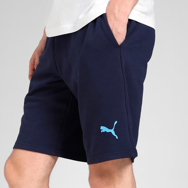 Manchester City 25/26 Men's Football Essential Shorts, PUMA Navy-Team Light Blue, extralarge-IND