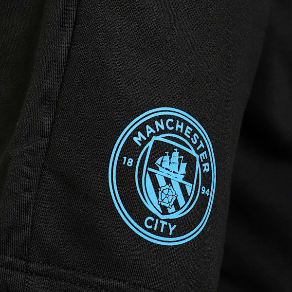 Manchester City 25/26 Men's Football Essential Shorts, PUMA Black-Team Light Blue, extralarge-IND