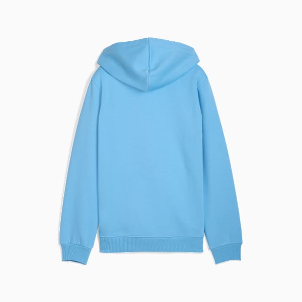 Manchester City FtblEssentials Hooded Jacket Big Kids, Team Light Blue-PUMA White, extralarge