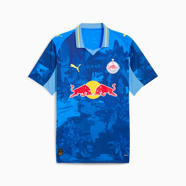 KIDSUPER x FC RED BULL SALZBURG Jersey Men, Ultra Blue-Lemon Meringue, extralarge