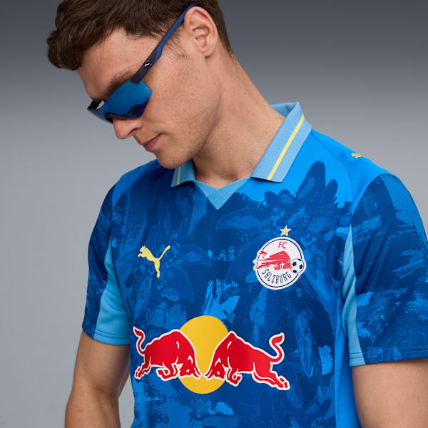 KIDSUPER x FC RED BULL SALZBURG Jersey Men, Ultra Blue-Lemon Meringue, extralarge