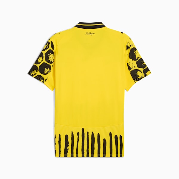 PUMA x KIDSUPER Men’s Replica Football Jersey, Faster Yellow-PUMA Black, extralarge-IND