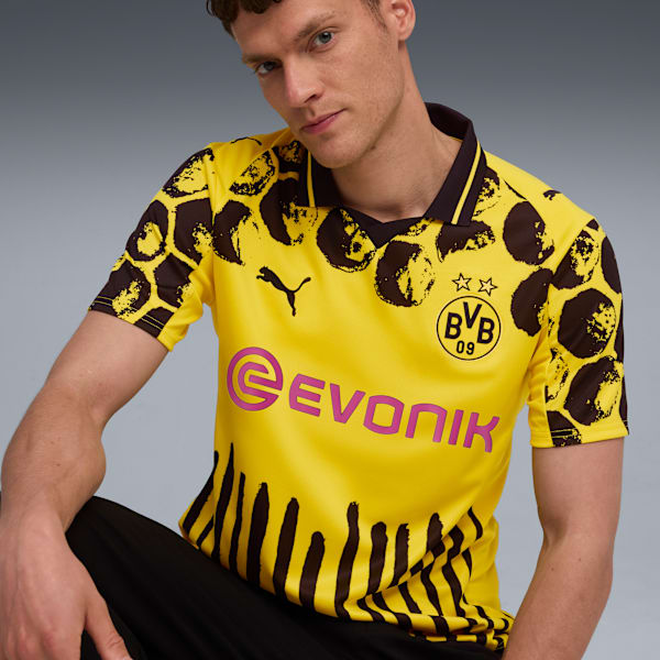 Jersey KIDSUPER x BORUSSIA DORTMUND para hombre, Faster Yellow-PUMA Black, extralarge
