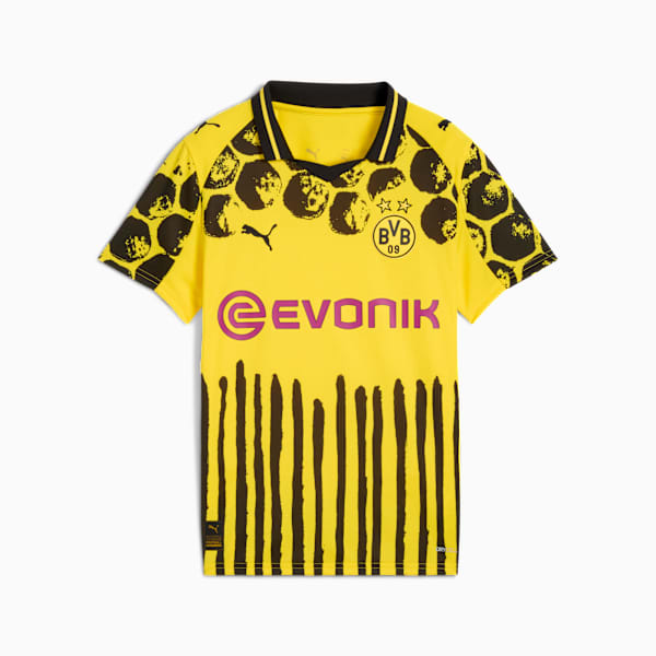 Jersey KIDSUPER x BORUSSIA DORTMUND para adolescentes, Faster Yellow-PUMA Black, extralarge