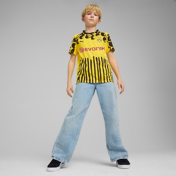 Jersey KIDSUPER x BORUSSIA DORTMUND para adolescentes, Faster Yellow-PUMA Black, extralarge