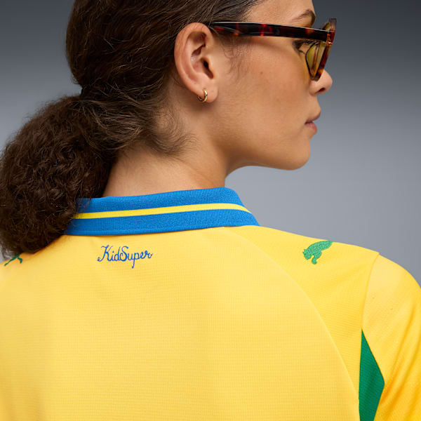 KIDSUPER x MAMELODI SUNDOWNS Jersey Women, Pelé Yellow-Fast Green, extralarge