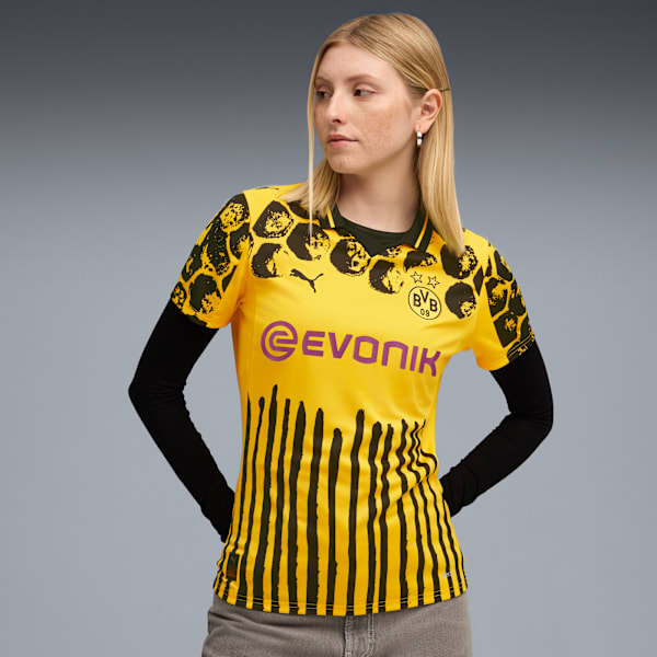 KIDSUPER x BORUSSIA DORTMUND Jersey Women, Faster Yellow-PUMA Black, extralarge