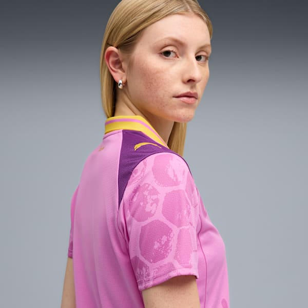 Jersey para mujer KIDSUPER x BORUSSIA DORTMUND, Mauve Pop-Faster Yellow, extralarge