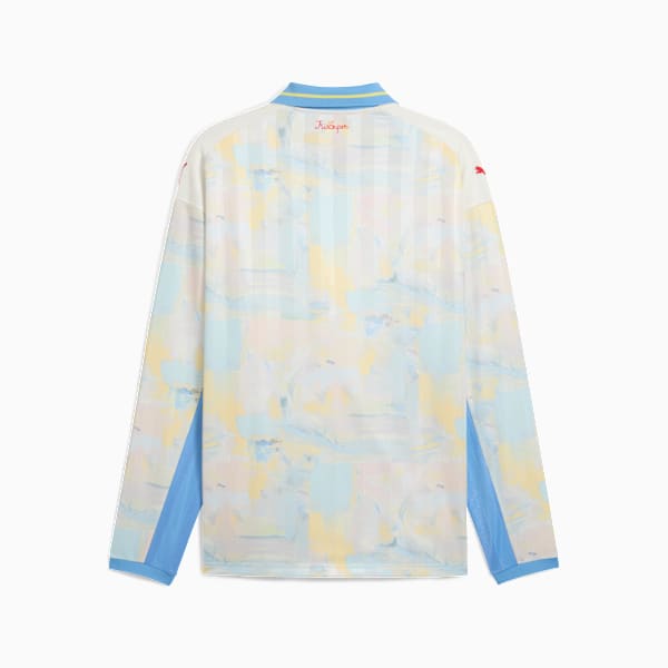 メンズ PUMA x KIDSUPER STUDIOS RBザルツブルク レトロ 長袖 シャツ, Frosted Ivory-PUMA Red, extralarge-JPN