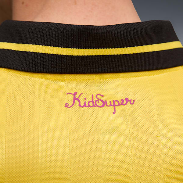 KIDSUPER x BORUSSIA DORTMUND Retro Shirt Men, Faster Yellow-PUMA Black, extralarge