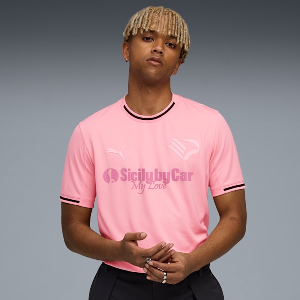 Jersey local Palermo FC 25/26 para hombre, Team Light Pink-Bright Pink, extralarge