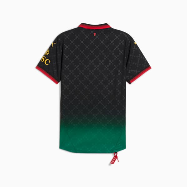 AC MILAN x OFF-WHITE™ Authentic Men's Soccer Jersey, PUMA Black-Power Green, extralarge