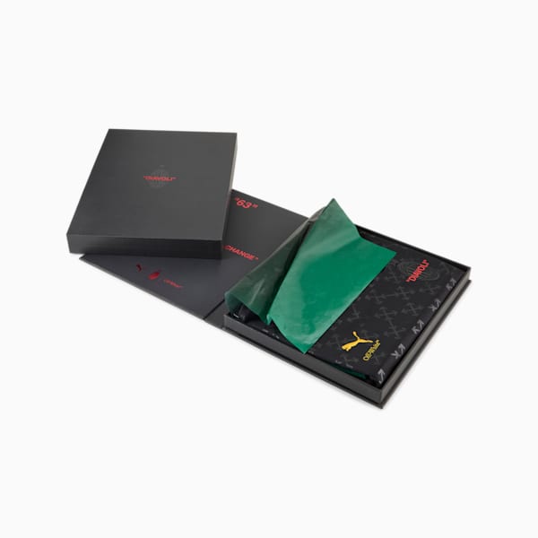 AC MILAN x OFF-WHITE™ Authentic Men's Soccer Jersey, PUMA Black-Power Green, extralarge
