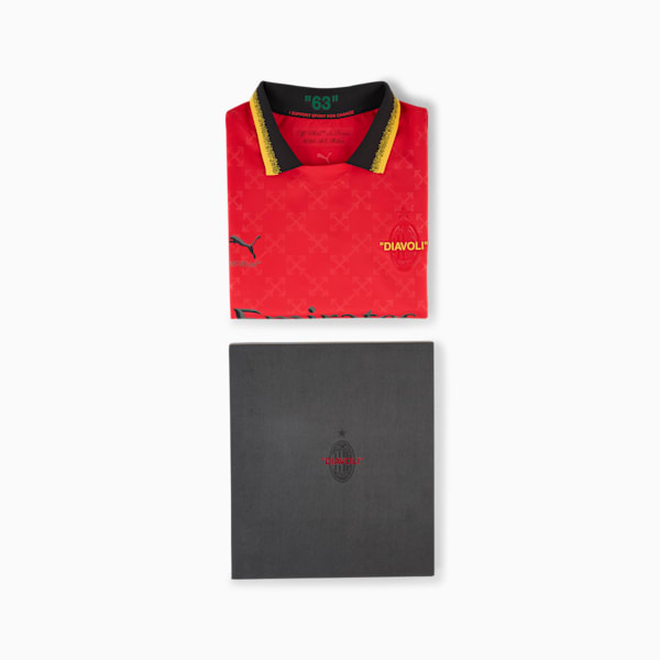 AC MILAN x OFF-WHITE™ Authentic Men's Jersey, For All Time Red-PUMA Black, extralarge-IND