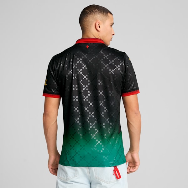 AC MILAN x OFF-WHITE™ Replica Men's Soccer Jersey, PUMA Black-Power Green, extralarge
