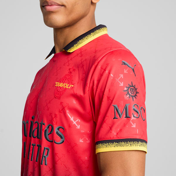 AC MILAN x OFF-WHITE™ Replica Men's Jersey, For All Time Red-PUMA Black, extralarge-IND