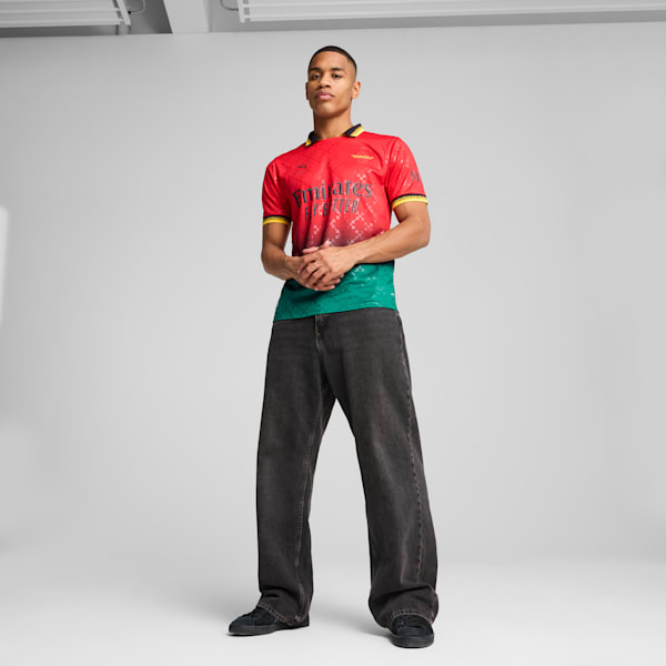 メンズ ACミラン x Off-White レプリカ 半袖 ユニフォーム, For All Time Red-PUMA Black, extralarge-JPN