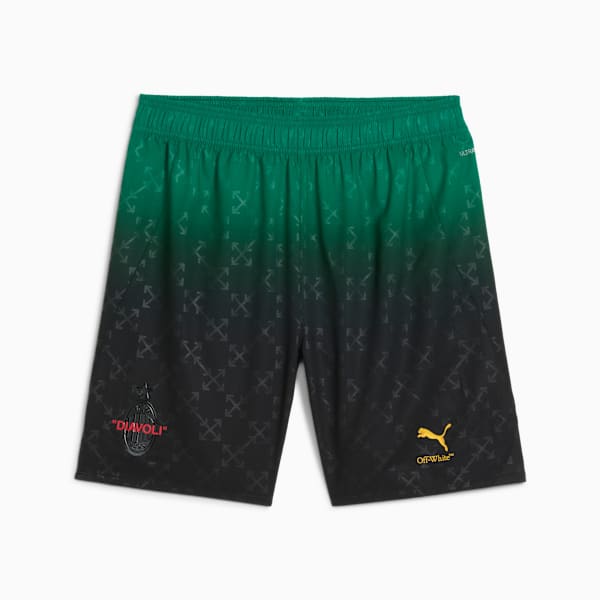 AC MILAN x OFF-WHITE™ Authentic Men's Shorts, PUMA Black-Power Green, extralarge-IND